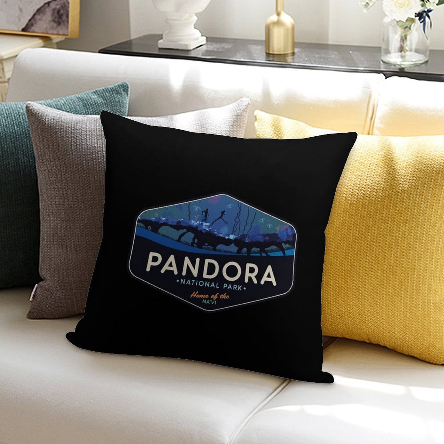 Pandora National Park - Home of The Na'vi! Soft Easy Maintenance Throw Pillow