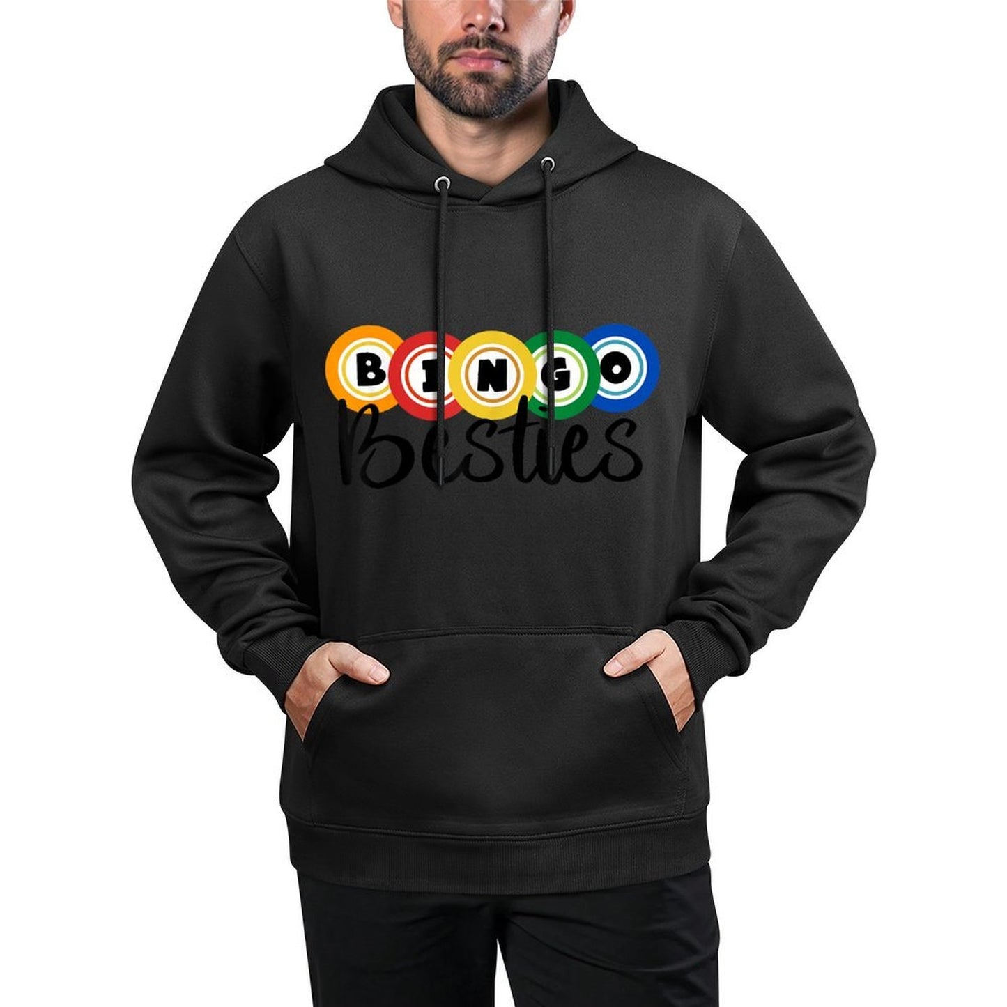 Bingo Besties Bingo Buddy Funny Bingo Easy Care Hoodie