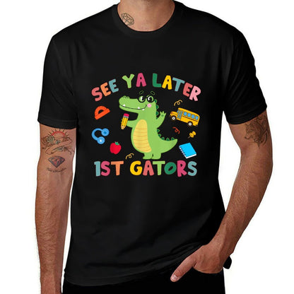 See Ya Later 1st Gators Alligator Teacher Last Day Of School  Polyester Blend T-Shirt