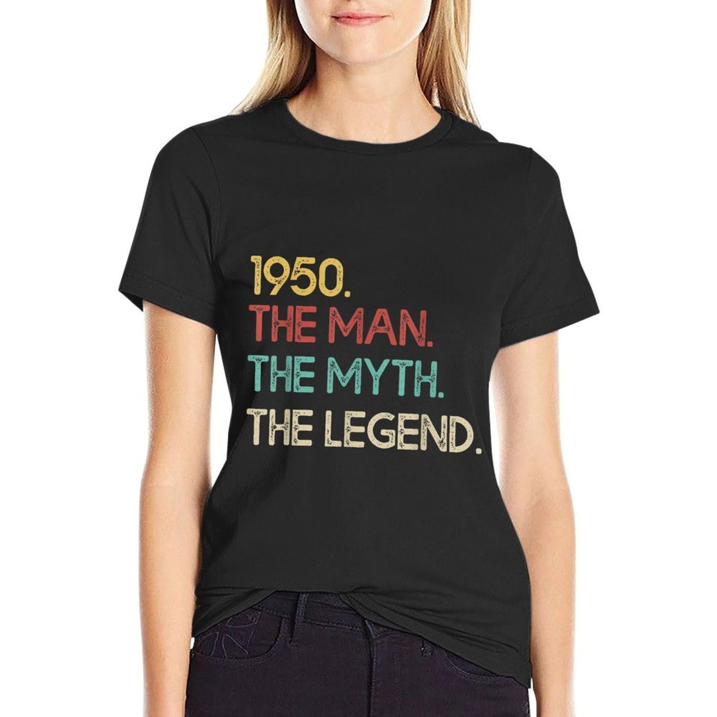 Mens 1950 The Man Myth Legend Vintage 70th Birthday Funny Gift  Soft T-Shirt