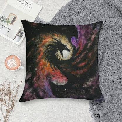 Dragon Galaxy Soft Bedroom Essential Throw Pillow