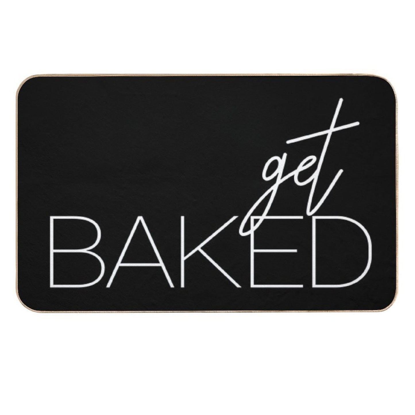 Get Baked White  Toxin-Free Bath Mat