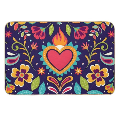 Otomi Sacred Heart  Anti-Trip Bath Mat