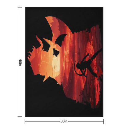 Baldurs Gate 3 - Karlach Negative Illusion Anti-pilling Throw Blanket