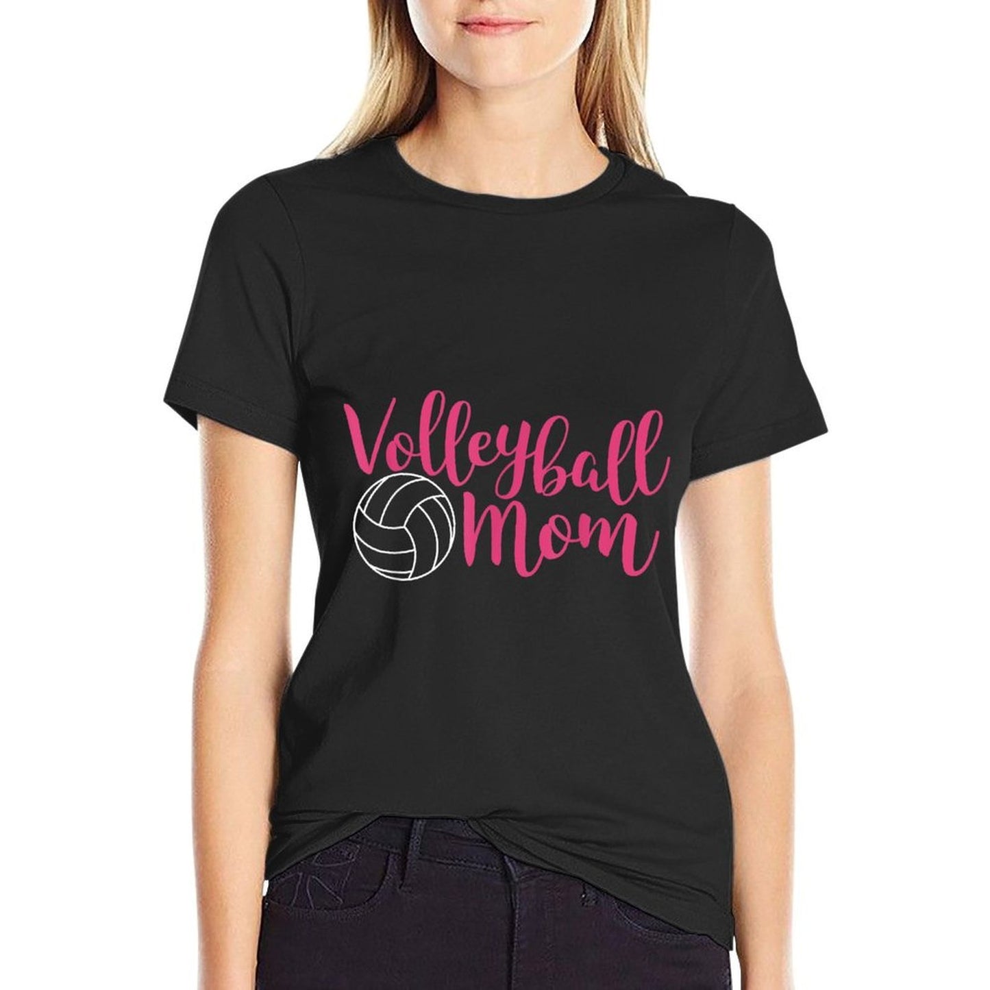 Pink Volleyball Mom  Versatile T-Shirt