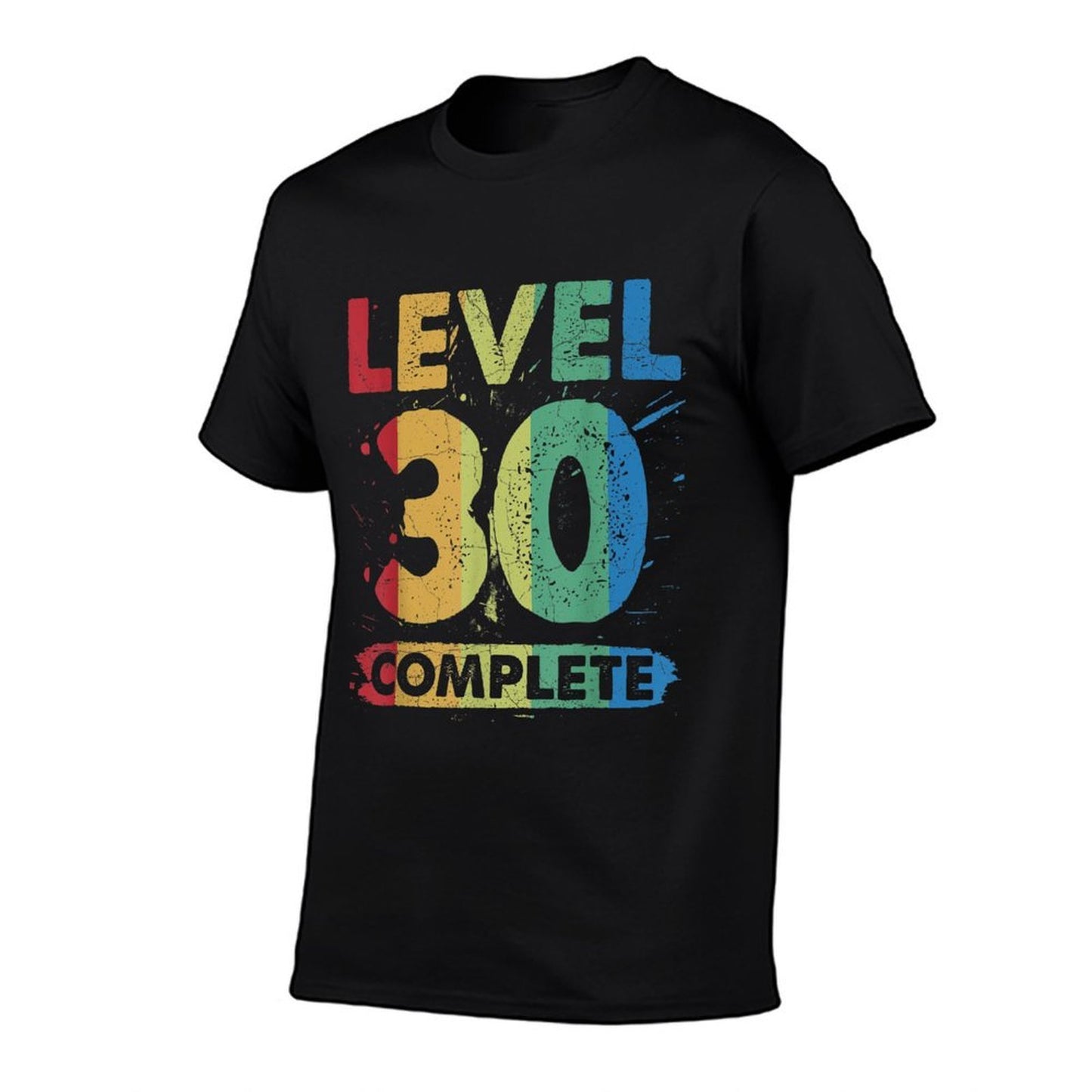 Level 30 Complete 30th Birthday  Heathered Texture T-Shirt