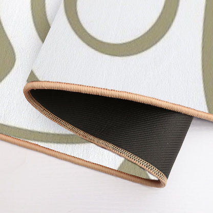 Leaf Floral Pattern  Pet-Safe Bath Mat