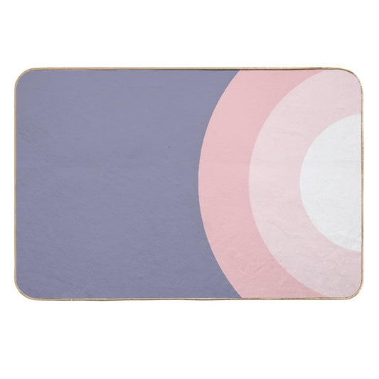 MAT - Pink Circle  Repositionable Bath Mat