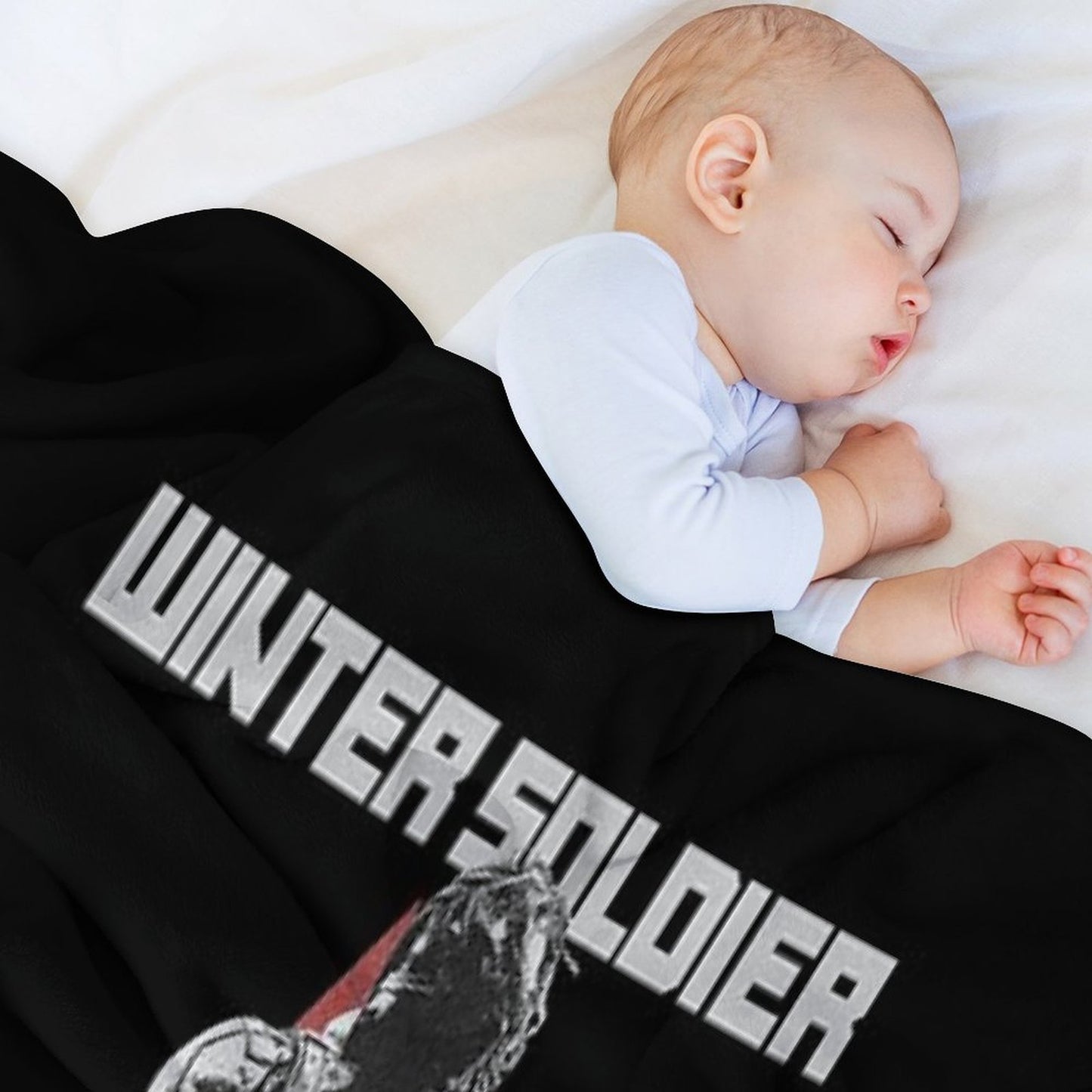 Bucky Barnes The Winter Soldier Red Star Original Print  Dark Ver. Comfort Throw Blanket