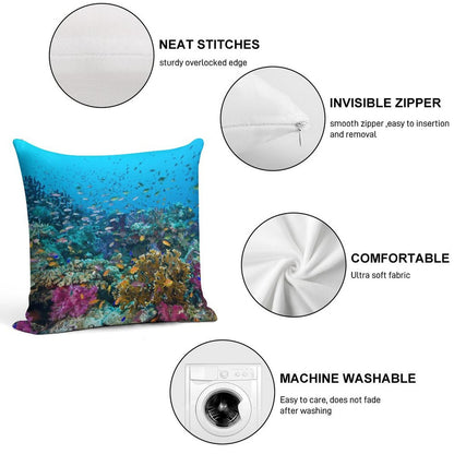 Fantasea Reef Soft High-Density Material Throw Pillow