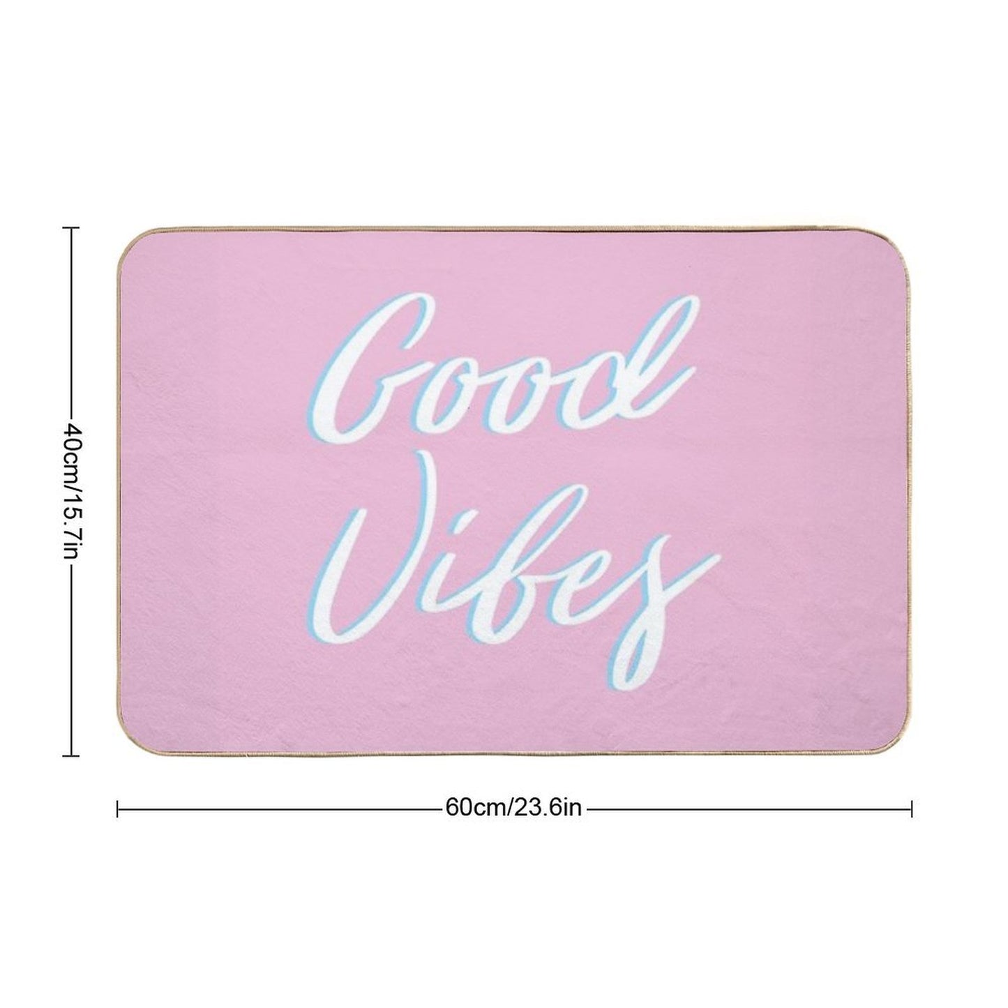 Good Vibes  Pet-Safe Bath Mat