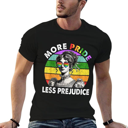 More Pride Less Prejudice Pride Month LGBTQ Gay Lesbian  Durable T-Shirt