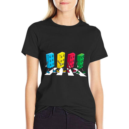 Master Builder Building Bricks Block Party Brick Boys Kids  Summer-ready Fabric T-Shirt