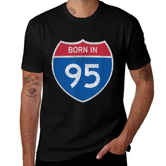 30 Year Old Car Road Sign 1995 30th Birthday  Heathered Texture T-Shirt