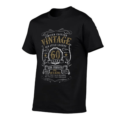 Old Style Legend 60th Birthday  Fade-proof Color T-Shirt