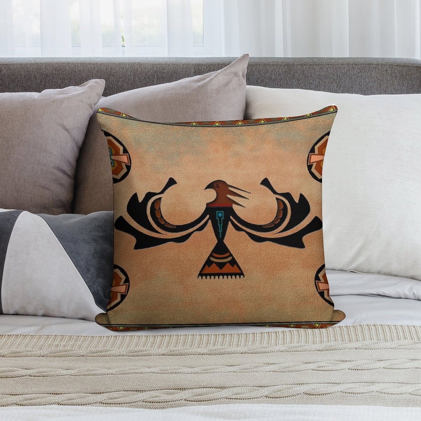 Crow-The Shapeshifter Soft Style Accent Throw Pillow