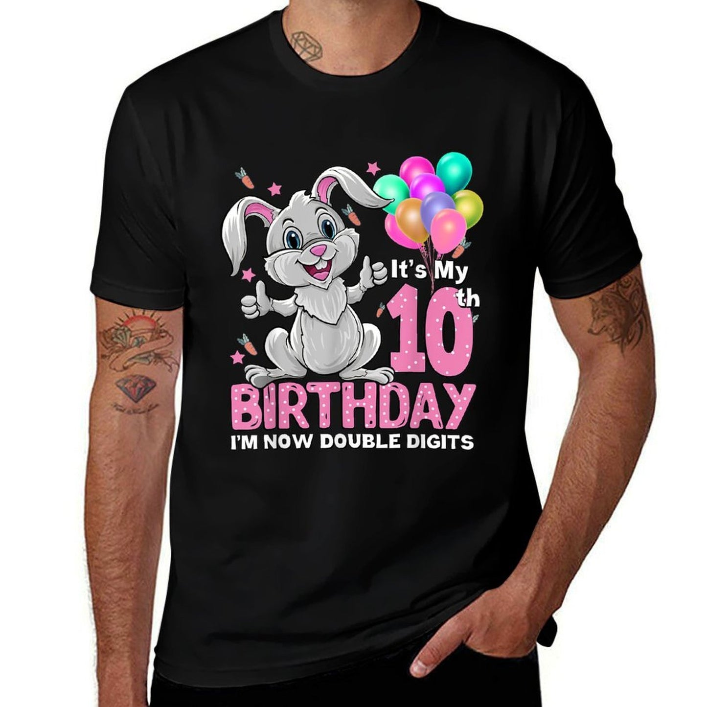 It's My 10th Birthday Rabbit 10th Birthday 10 Years Old Girl  Soft T-Shirt