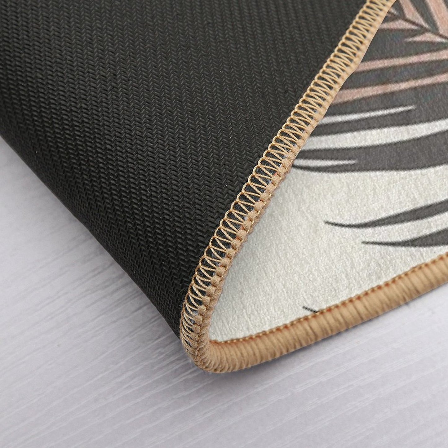 Minimal Monstera Palm Finesse #4 #tropical #decor #art Durable Bath Mat