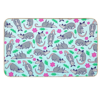 Opossum Pattern  Pet-Safe Bath Mat