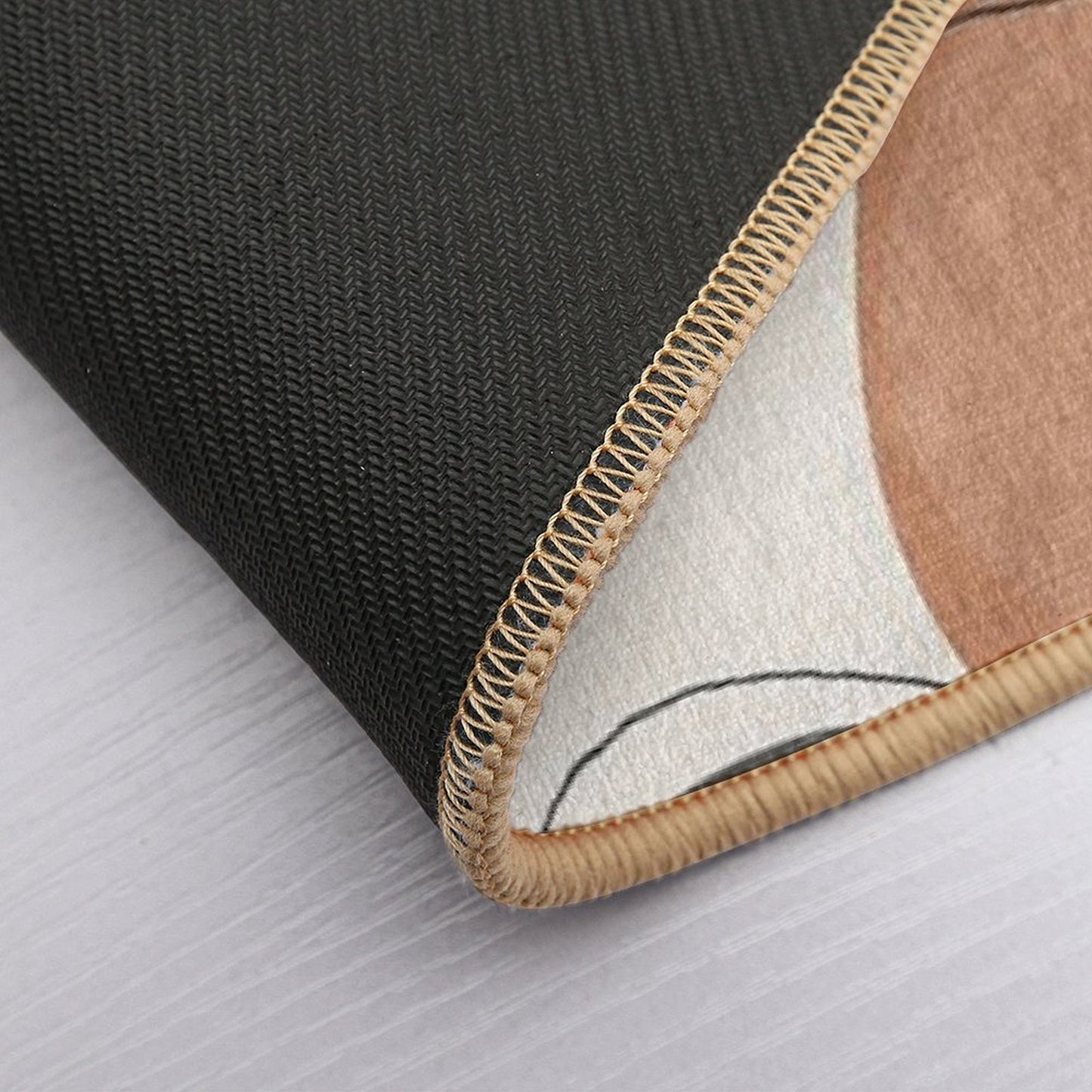 Minimal Abstract 03A Organic Shapes  Eco-Friendly Bath Mat