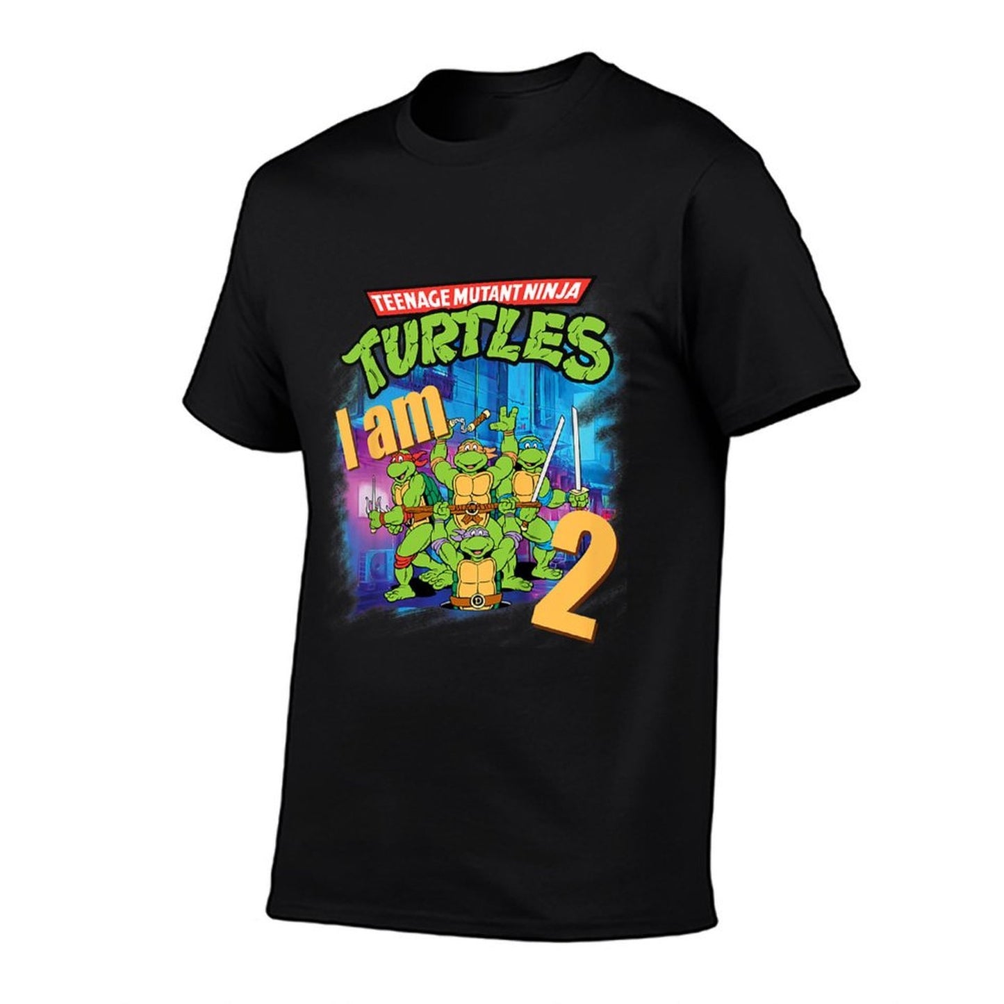 Mademark Xnage Mutant Ninja Turtles - Kids Originalnage Mutant Ninja Turtles Second Birthday 2 2nd  Heathered Texture T-Shirt