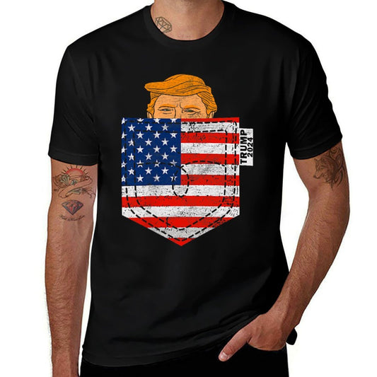 Trump Won 2024 President 47th Trump In Your Pocket Vectory  Graphic-printed T-Shirt