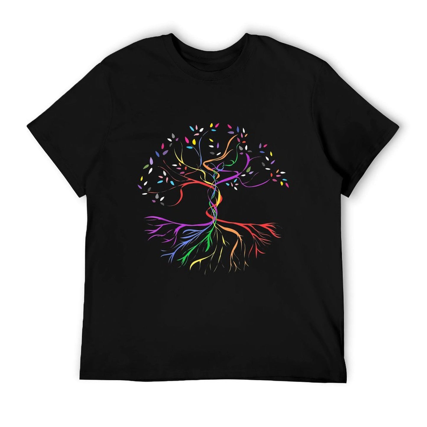 Tree Life Rainbow LGBT Cool Gay Pride Ally Wrinkle-resistant T-Shirt
