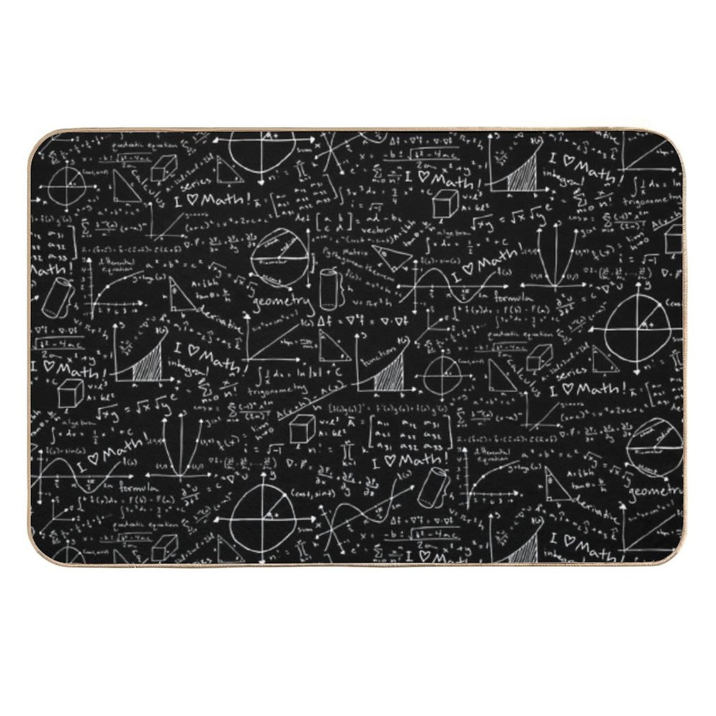 Math Lessons  Stain-Proof Bath Mat