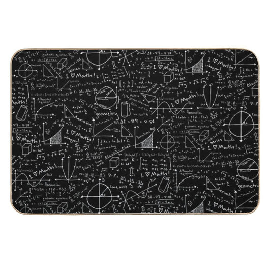 Math Lessons  Stain-Proof Bath Mat