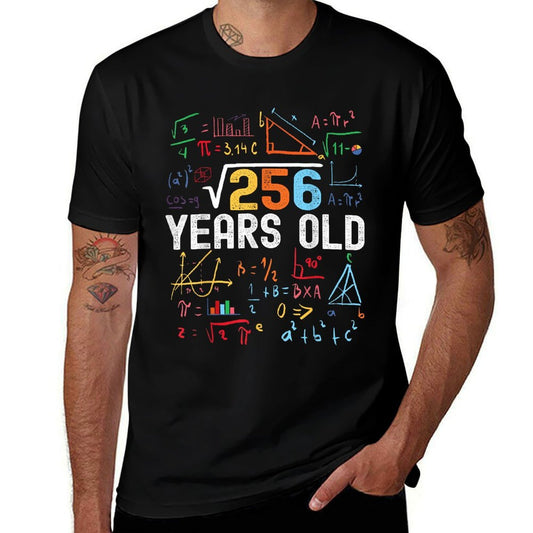 Square Root Of 256 16th Birthday 16 Years Old Birthday Comfortable T-Shirt