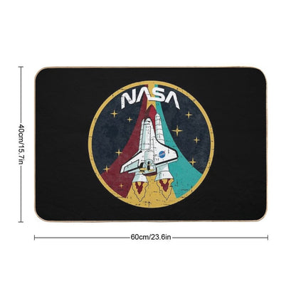Nasa Emblem - Vintage Texture  High-Traffic Bath Mat