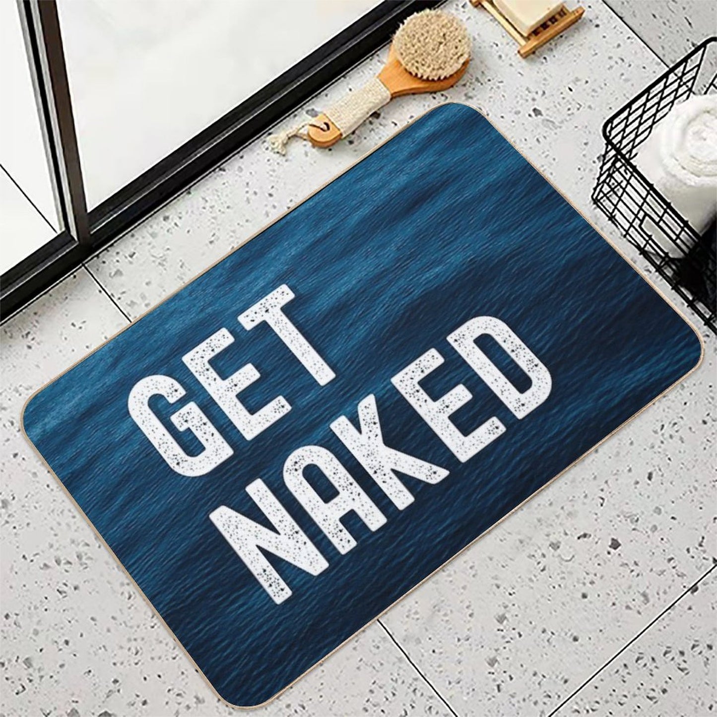 Get Naked  Repositionable Bath Mat