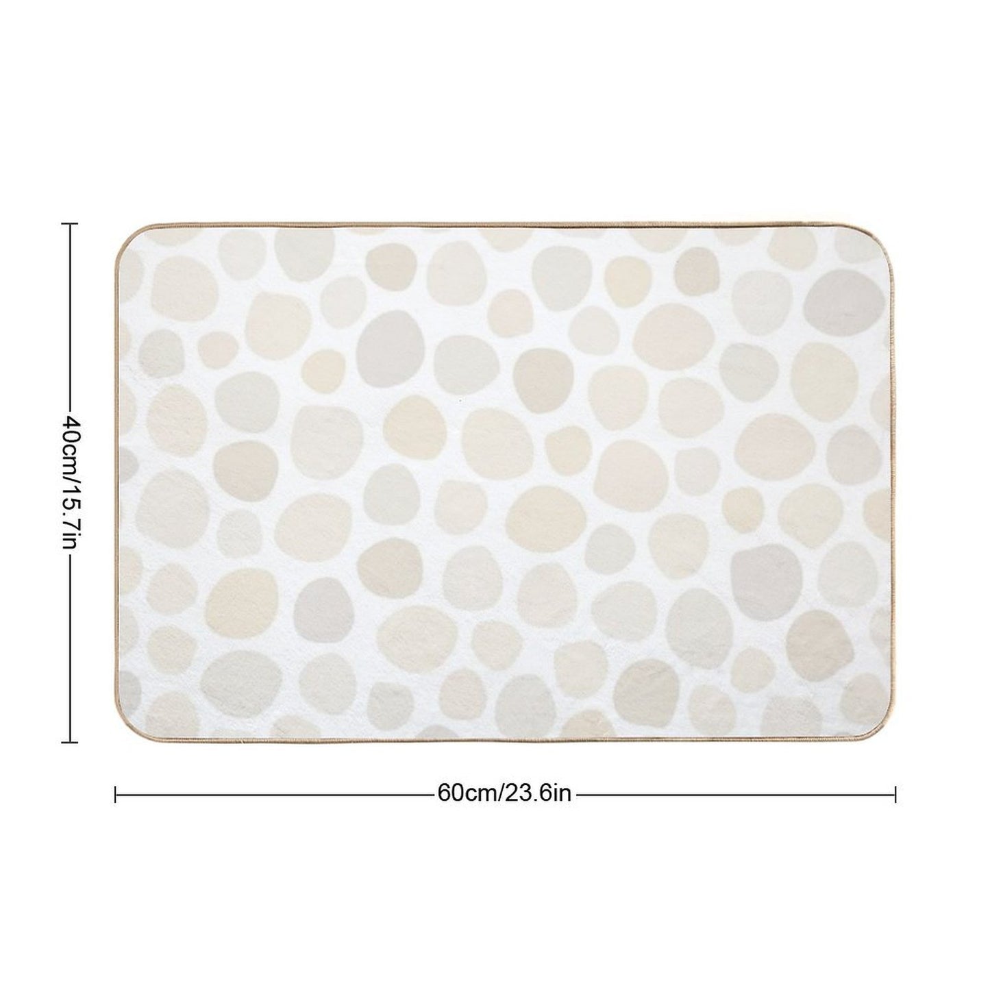 Beach Stones Durable Bath Mat