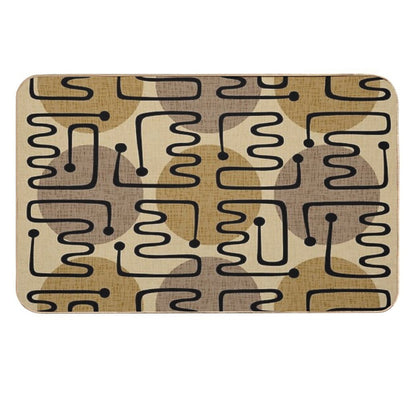 Mid Century Modern Atomic Polka Dot Pattern 229  Odorless Bath Mat