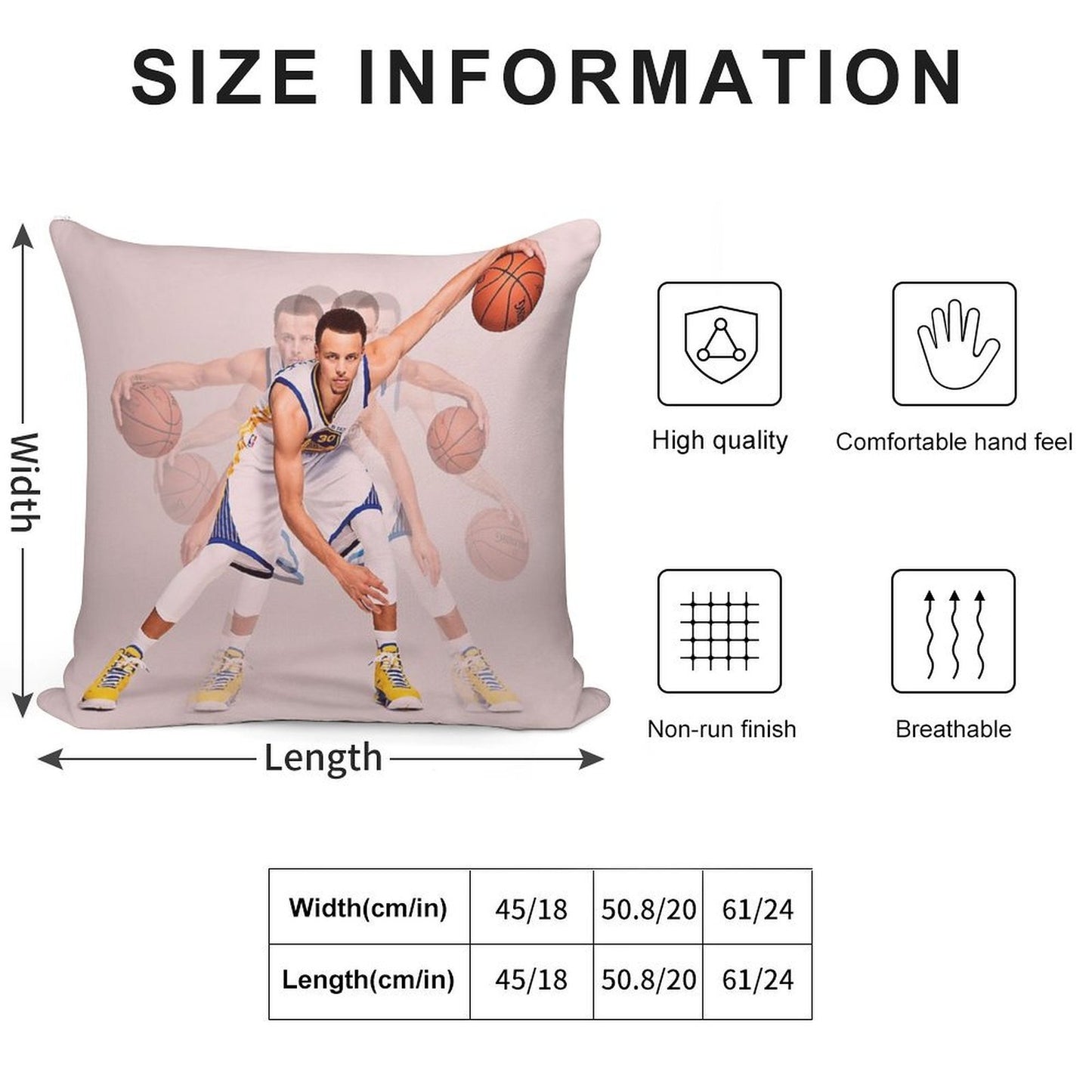 Stephen Curry Soft Style Accent Throw Pillow