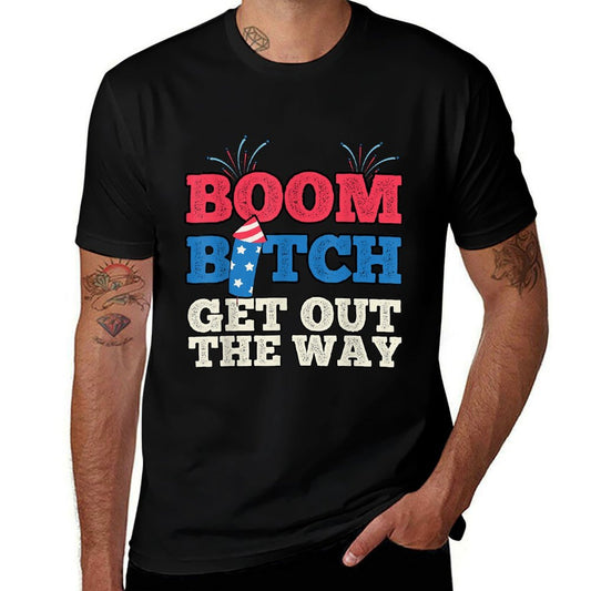 Fireworks Firing System Director Funny Boom 4th of July  Trendy Pattern T-Shirt