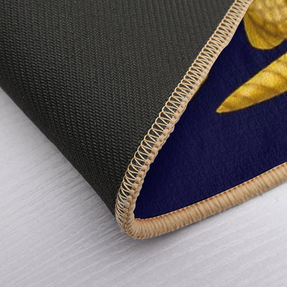 Napoleonic Imperial Eagle Blue  Versatile Bath Mat