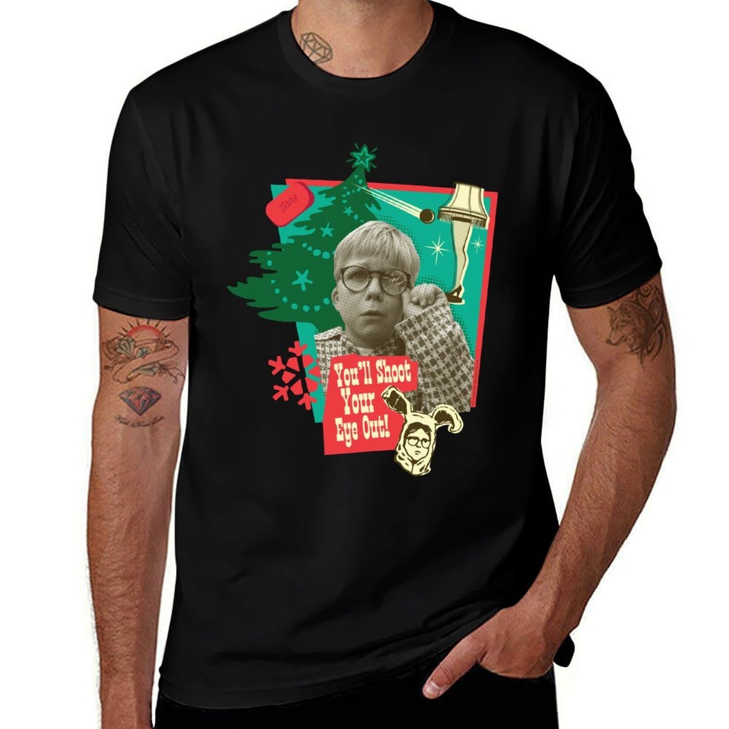A Christmas Story Youll Shoot Your Eye Out  Rolled Sleeves T-Shirt