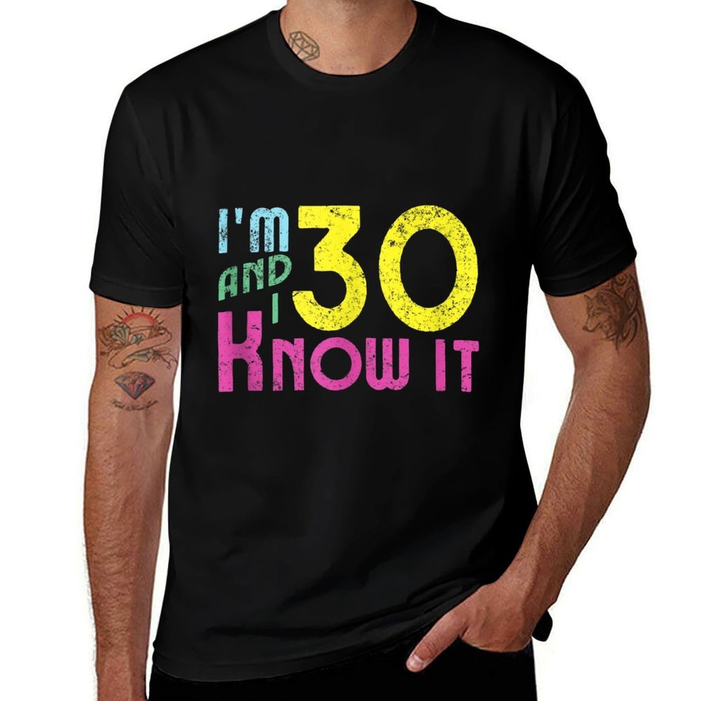 30th Birthday Funny, I'm Thirty & I Know It  Eco-friendly Material T-Shirt