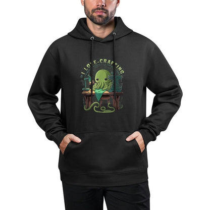 Cthulhu I Love Crafting, Funny Cute Sewing Cthulhu Versatile Streetwear Hoodie