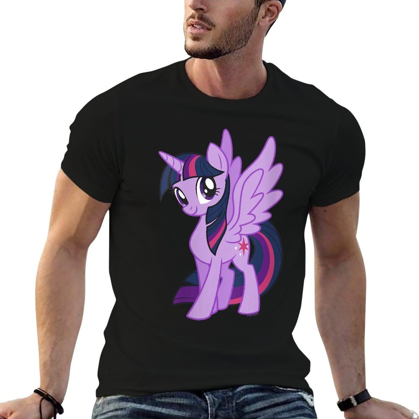My Little Pony Friendship Is Magic Big Twilight Portrait  Fade-proof Color T-Shirt