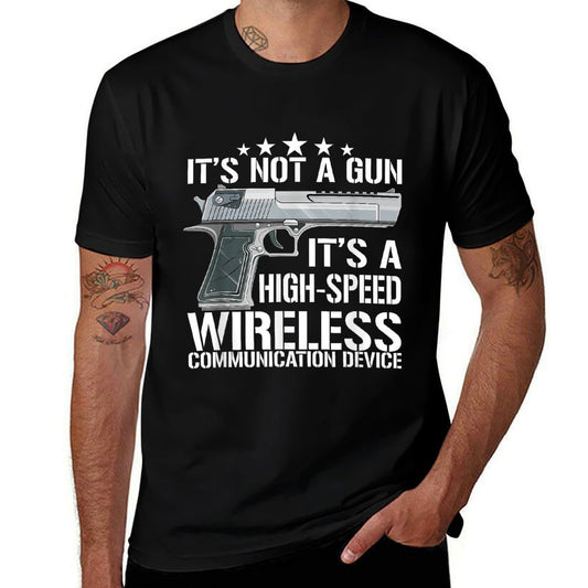 Funny Ammo Gun Lovers Saying Gun Owner Gift Ideas - Its Not A Gun Meme - Funny Its Not A Gun - Black, Unisex-Adults,,, Small, US  Wrinkle-resistant T-Shirt