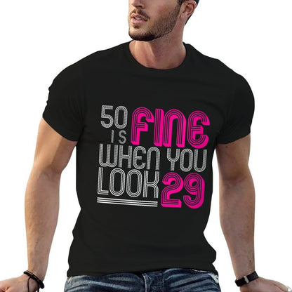Womens 50th Birthday Gifts for Her Women Age 50 Year Old Mom 1972  Wrinkle-resistant T-Shirt