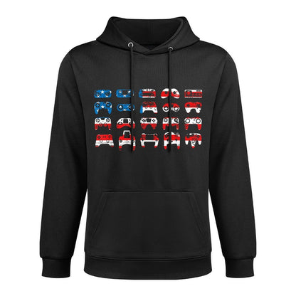 American Gamer July 4th Video Games USA Patriotic Pride Versatile Streetwear Hoodie