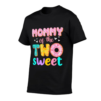 Mommy Of The Two Sweet Donut Birthday Family Theme Girl  Classic T-Shirt