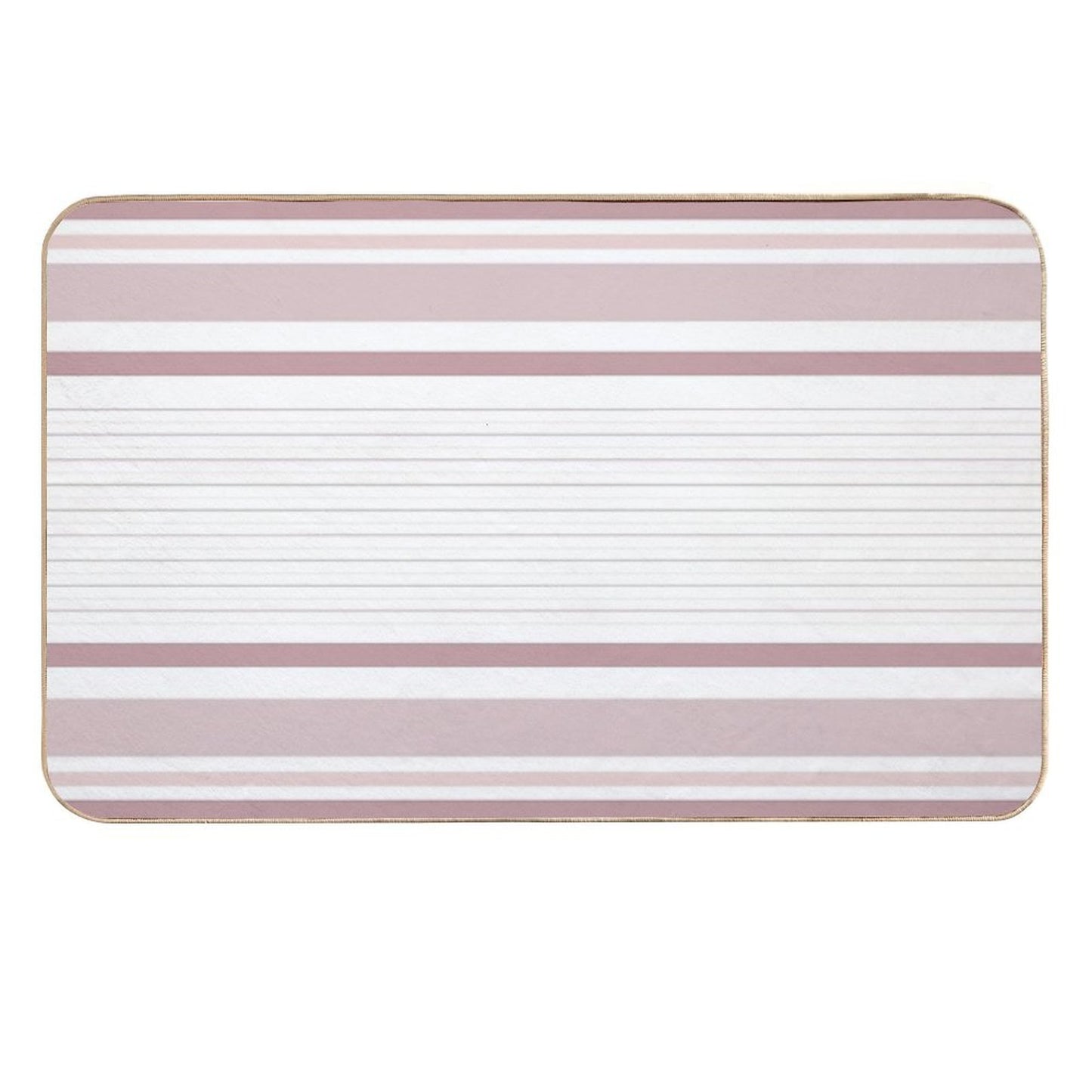 Line Art Neutral Pink  Long-Lasting Bath Mat