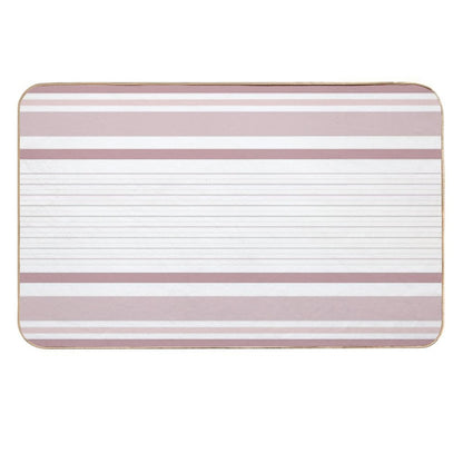 Line Art Neutral Pink  Long-Lasting Bath Mat