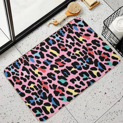 Rainbow Leopard by Elebea  Multi-Purpose Bath Mat