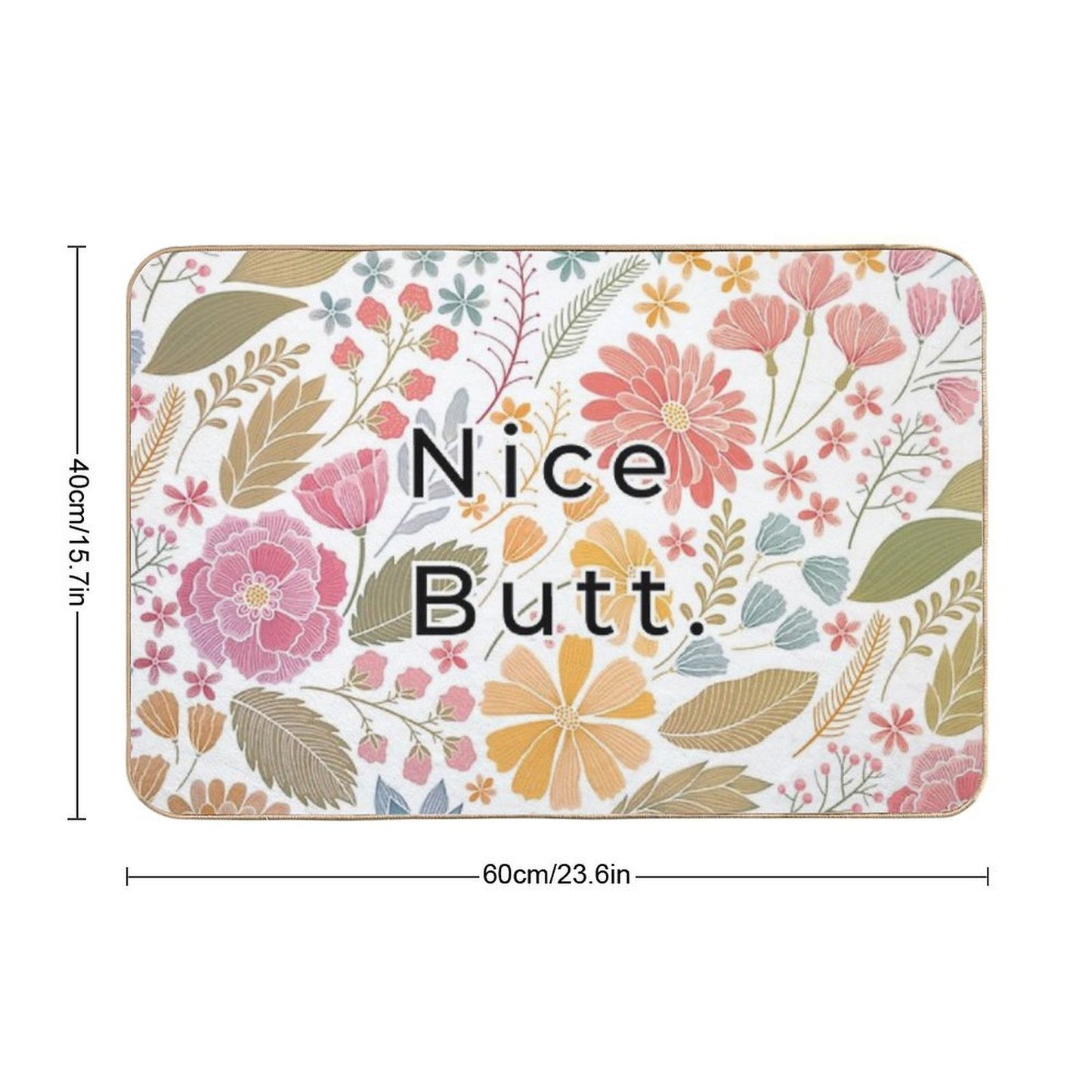 Nice Butt.  Versatile Bath Mat