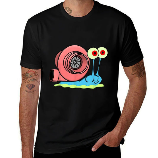 Retro Turbo Car Funny Meme Fast Snail With Racing Vintage  Tagless Design T-Shirt
